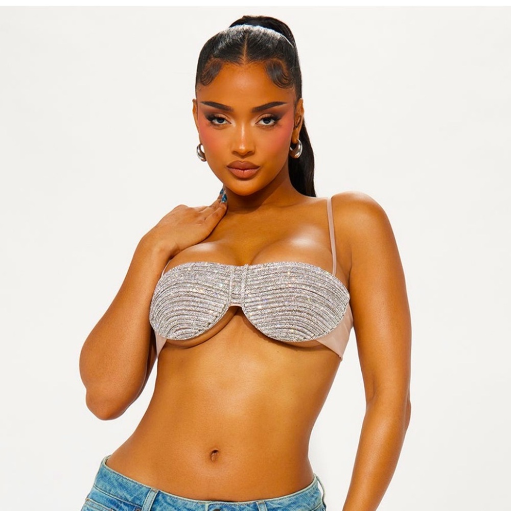 Crystal Rhinestone Bra🖤